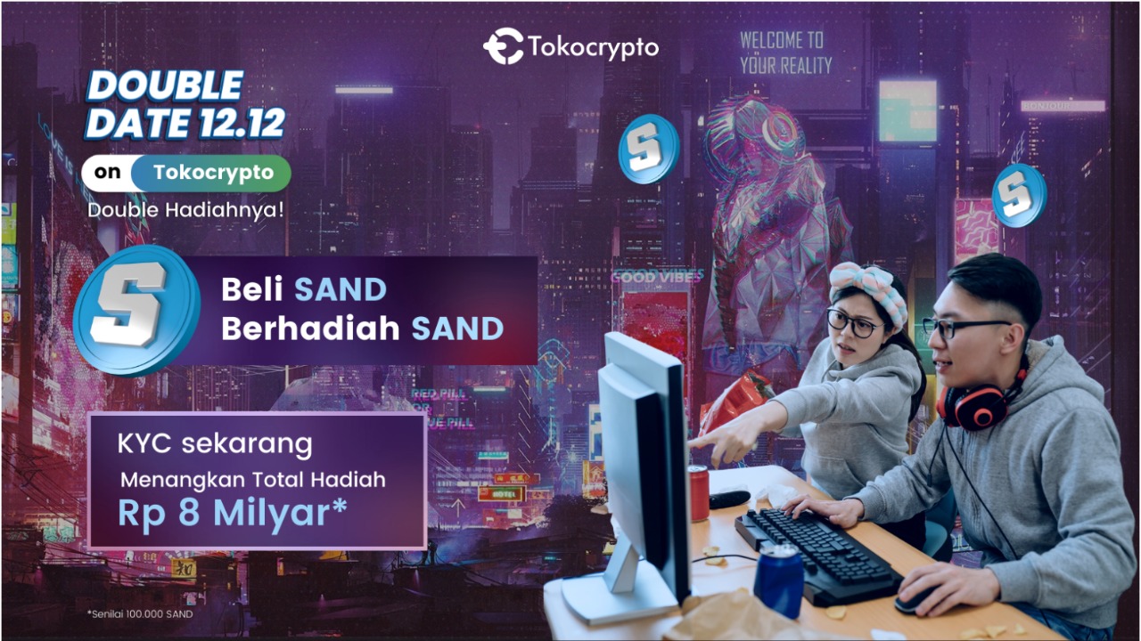 Sandbox bagi-bagi token kripto gratis secara cuma-cuma. Begini cara dapatnya!