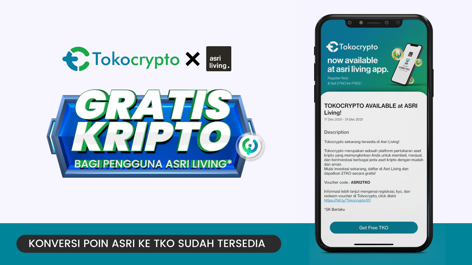 kolaborasi Tokocrypto dan ASRI